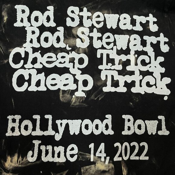 Rod Stewart Cheap Trick Rock Tour Tie-dye T-shirts size Small - Picture 5 of 6